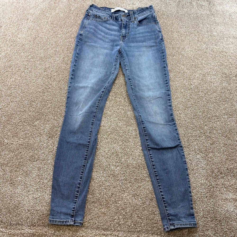Signature by Levi Strauss Gold Label Womens Mid Rise Skinny Jeans Blue 2 W26 L30